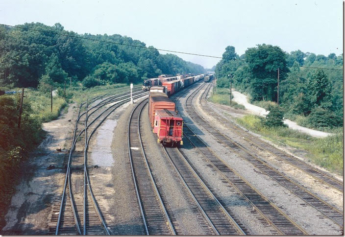 No. 173 leaving town for Spencer. View 3. Southern Ry. Lynchburg VA.